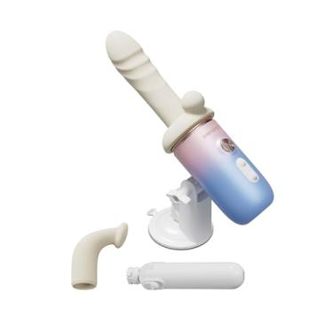 Imagem de LOVENSE Spinel Dildo Vibrador com Aquecimento Controle Remoto via App Brinquedo Sexual Vibrador de Ponto G e Clitóris com Estímulo Duplo Copo de Aperto Ajustável para Prazer sem Mãos