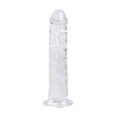 Imagem de Pênis Realístico Em Jelly Com Ventosa 22 X 4Cm Dildo Macio Toque Suave Resistente 8231 (TRANSPARENTE)