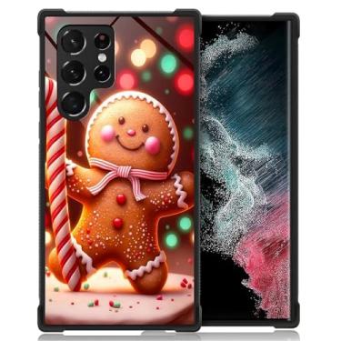 Imagem de DAIZAG Capa para Samsung Galaxy S23 Ultra, amortecedores de quatro cantos, antiderrapante, capa protetora com absorção de choque para meninas e meninos - Natal homem de gengibre