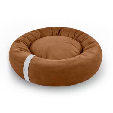 Imagem de Cama Gato e Cachorro Ninho Médio Nuvem Soft Macio Caminha Pet Lavável Donut Fundo Impermeável(Terracota Touch)
