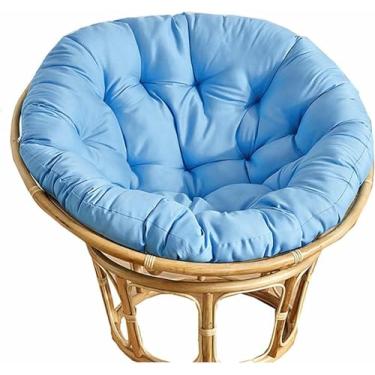 Imagem de Almofada grossa e macia para cadeira - Tecido de algodão grosso e acolchoado, assento de chão macio e redondo, cadeira de balanço, varanda, sala de estar ou dormitório universitário.