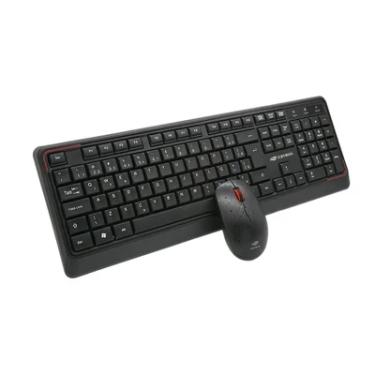 Imagem de Kit Teclado Com Mouse Sem Fio K-w70bk Preto C3tech