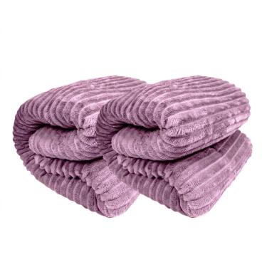 Imagem de Manta Cobertor Casal Corttex Luster Canelada 180x220cm Microfibra Antialérgico Super Macio Premium