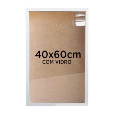 Imagem de Moldura Quadro Caixa 3cm 40x60cm Foto Poster Ilustração Com Vidro - Vá