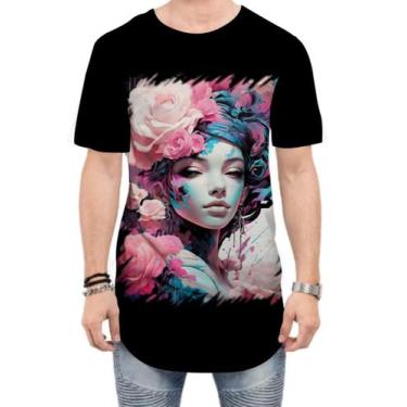 Imagem de Camiseta Longline Mulher de Rosas Paixão 10 - Kasubeck Store®, G