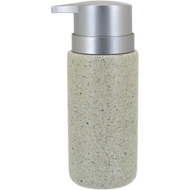 Imagem de CLÁSSICO PORTA SABONETE LIQUIDO 16x8x6cm 260ml CERÂMICA BEGE