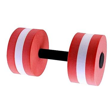 Imagem de Dynwave Halteres para exercícios aquáticos Barra aquática adequada para exercícios de piscina e hidroginástica, Vermelho