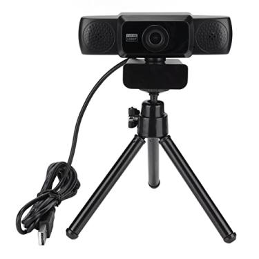 Imagem de 1080P Webcam, Full HD Streaming Computador USB Web Camera Pro Streaming Web Camera com Microfone/Tripé, Plug and Play, para Computadores Laptop Videoconferência, Ensino, Streaming, Jogos