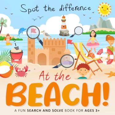 Imagem de Spot the Difference - At the Beach!: A Fun Search and Solve Book For Ages 3+