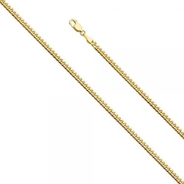 Imagem de Ouro 14K 3,3 mm sólido Miami Cuban 100 - Comprimento: 19 cm, Phoebe dourado