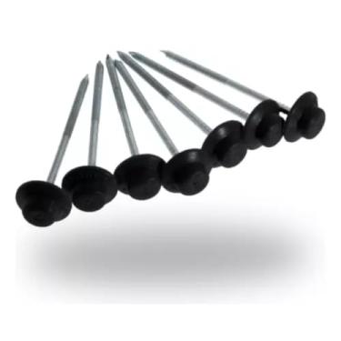 Imagem de Onduline, Prego Fácil para Telha Ecológica Onduline Preto 54 Unidades