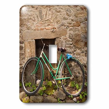 Imagem de 3dRose Interruptor único de alternância lsp_227136_1 Bulgária, Mosteiro Troyan, monges bicicleta