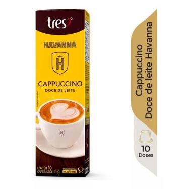 Imagem de Cápsula Três Corações Cappuccino Doce De Leite Havanna 10 Un, 10 Cápsu