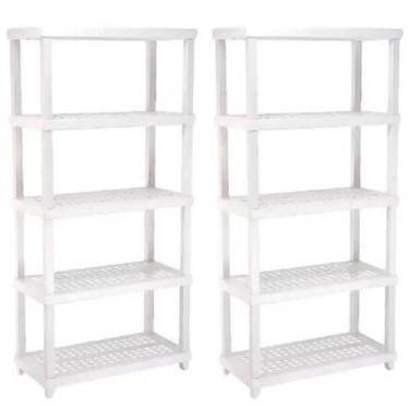 Imagem de Kit 2 Estantes Modular 5 Prateleiras Câmara Fria Até 250kg Multiuso Or