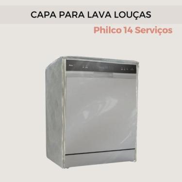 Imagem de Capa para lava louças philco 14 serviços transparente flex - Capas Fle