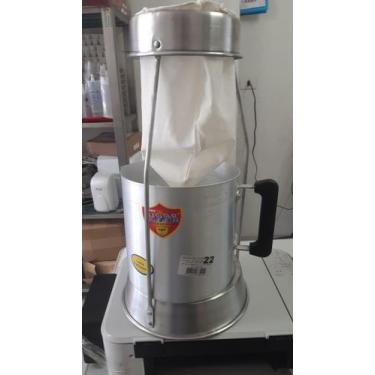 Imagem de Kit Mancebo Suporte Para Coador Gd+Coador+Canecão 22 de 7,5 lts - Alum