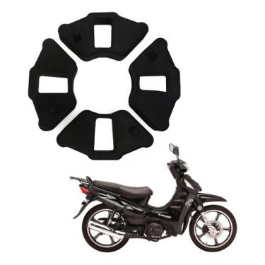 Imagem de Coxim Borracha Brandy - 4 Un. - C 100 Dream / Pop / Traxx / Shineray /