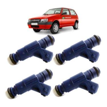 Imagem de Bico injetor fiat uno 1.0 economy 2010 á 2013 - kit c/ 4 unidades - FR