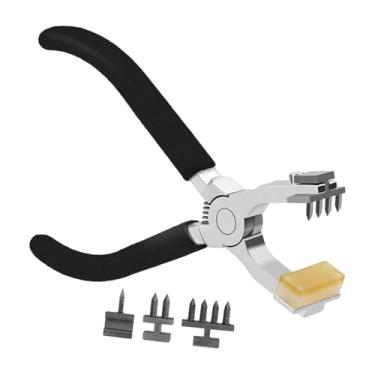 Imagem de Esquirla Ferramenta de furador de couro Alicate silencioso Punho confortável Alicate de costura portátil prático Furador de mão para roupas Cintos, a