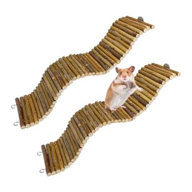 Imagem de Rat Bendy Pontes suspensas longas hamster escada de escalada flexível hamster ponte de madeira para rato, hamster, rato