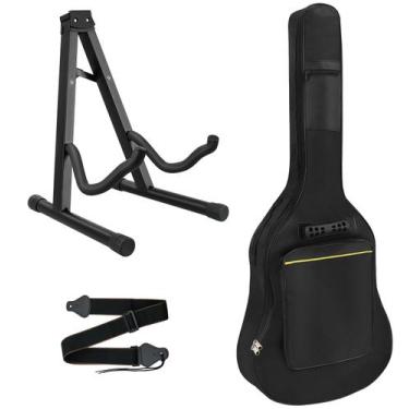 Imagem de Kit de Acessórios para Guitarra MDvora - Gig Bag, Suporte e Alça