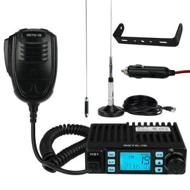 Imagem de Rádio CB Retevis MB1 AM/FM 40CH - Antena de 45cm (0,8kg)