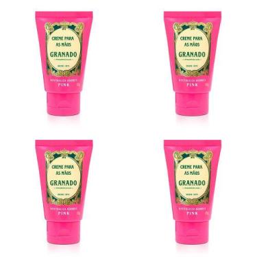 Imagem de Kit 4 Und Creme Granado Pink Para Mãos Facilita Remoção 60g