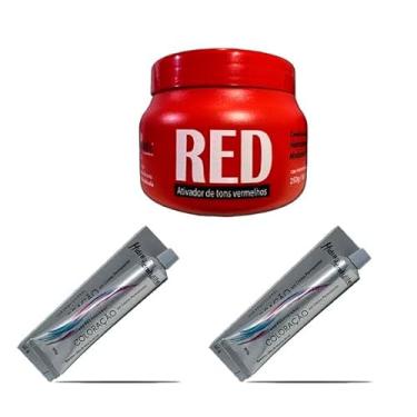 Imagem de Kit Red 01 Mascara 250g e 02 Coloração Red Mairibel/Hidraty