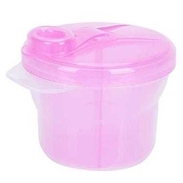 Imagem de Fórmula de Leite Em pó de bebê Ponto de Fórmula de Alimentação Recipiente de Armazenamento Dupla Camada de Camada Destacável (Róseo)