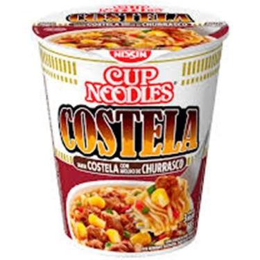 Imagem de Cup Noodles Macarrão Instantâneo Costela com Molho de Churrasco 68g