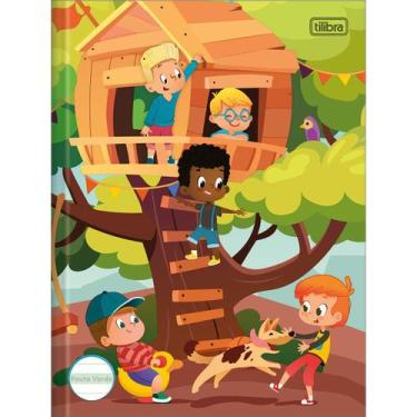 Imagem de Caderno de Caligrafia Pauta Verde Brochura Capa Dura Sapeca 40 Folhas 