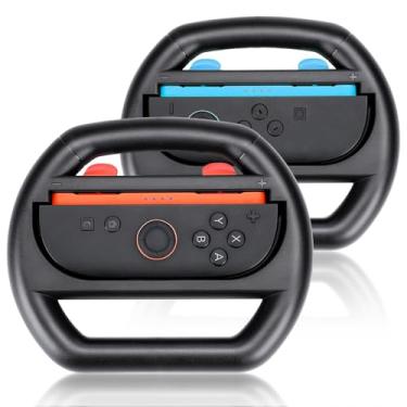 Imagem de YipuVR Steering Wheels Compatible with Nintendo Switch Steering, Switch Accessories for Family Friend Use(2 Packs) (Steering Wheels)