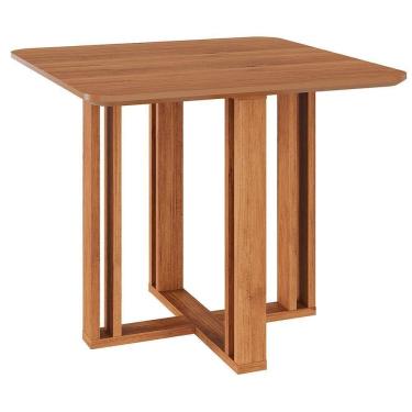 Imagem de Mesa De Jantar Quadrada Flora 95x95 Cinamomo Com Tampo Em Mdf - Cimol Móveis Cinamomo