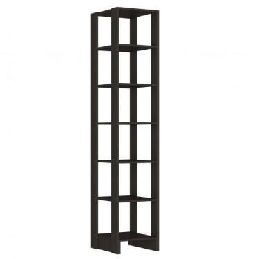 Imagem de Guarda Roupa Closet 2 Peças 12 Prateleiras Yes Nova Mobile Grafite Intenso