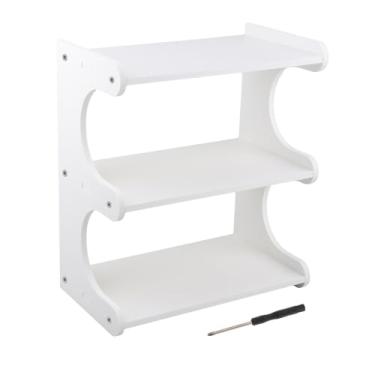 Imagem de Ioensy Suporte para xícaras de café, prateleira de armazenamento de cozinha, porta-tempero multifuncional, suporte de madeira para exibição de xícaras de, 30cmx18cmx35cm