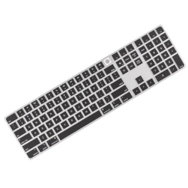 Imagem de Allinside Capa preta para teclado Mac Magic com Touch ID e teclado numérico A2520 US Layout