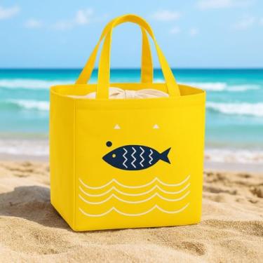 Imagem de Bolsa Térmica De Ombro Para Praia Com Compartimento Grande