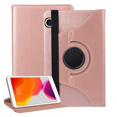 Imagem de A2One Stuff Capa para iPad para modelos 10.2 2021/2020/2019, iPad 9/8/7 (10,2 polegadas, iPad 9ª, 8ª geração, 7ª geração), capa protetora inteligente de TPU macio, hibernar/despertar automático (ouro