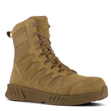 Imagem de Reebok Bota tática masculina Floatride Energy Safety Toe 20 cm com zíper lateral, Coiote, 11.5
