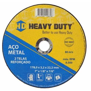 Imagem de DISCO DE CORTE FASTSTEEL 178X3,2X22,2 - 15 Unidades - HEAVY DUTY