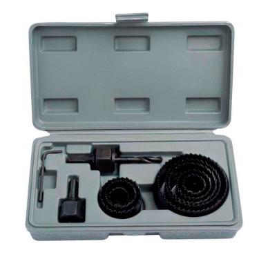 Imagem de Serra Copo Aço Com Estojo 19 a 64mm Starfer 11 Peças