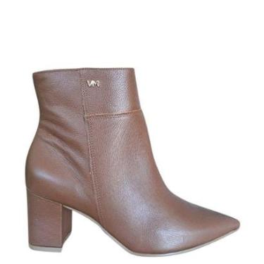 Imagem de Bota Feminina Bico Fico Atenas Couro Via Marte - Marrom/ Café-Feminino