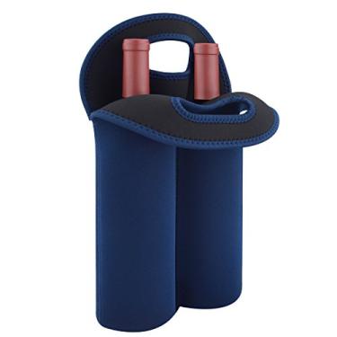Imagem de Bolsa para transporte de vinho e refrigerador Linkidea, Two Bottle Blue