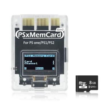 Imagem de PSxMemCard Gen2 SD2PSX Memory Card For PS1/PS2 - Transparent Clear