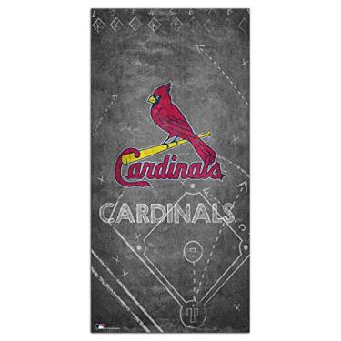 Imagem de Fan Creations MLB St. Louis Cardinals placa unissex St. Louis Cardinals giz para Playbook, cor da equipe, 15 x 30 cm