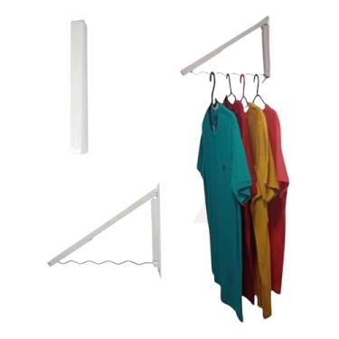 Imagem de Cabideiro Arara de Parede para Roupas ABS Suporte Cabides Multifuncional