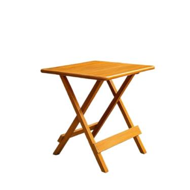 Imagem de Mesa 70x70 Dobrável Madeira Maciça Bar Restaurante(Mel)