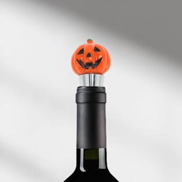 Imagem de Generic 1 peça de rolha de garrafa de silicone amarelo tom dourado anel de liga de alumínio TPE resina laranja rosa tom prata 9,2 x 3,1 x 3,1 cm