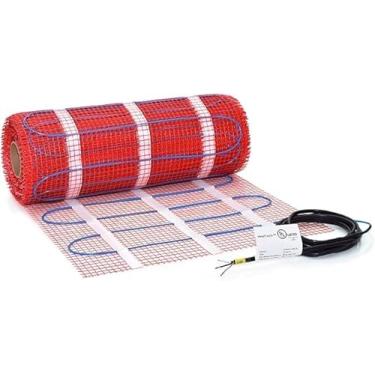 Imagem de HeatTech Tapete De Aquecimento Radiante Elétrico Piso 145 Pés Quadrados E 240 V Para Interno, Uso Sob Em Pedra Banheiros, Cozinhas, Salas Estar Muito Mais