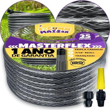 Imagem de 2X Mangueira De Jardim 25M Metros Reforçada Trançada Não Dob